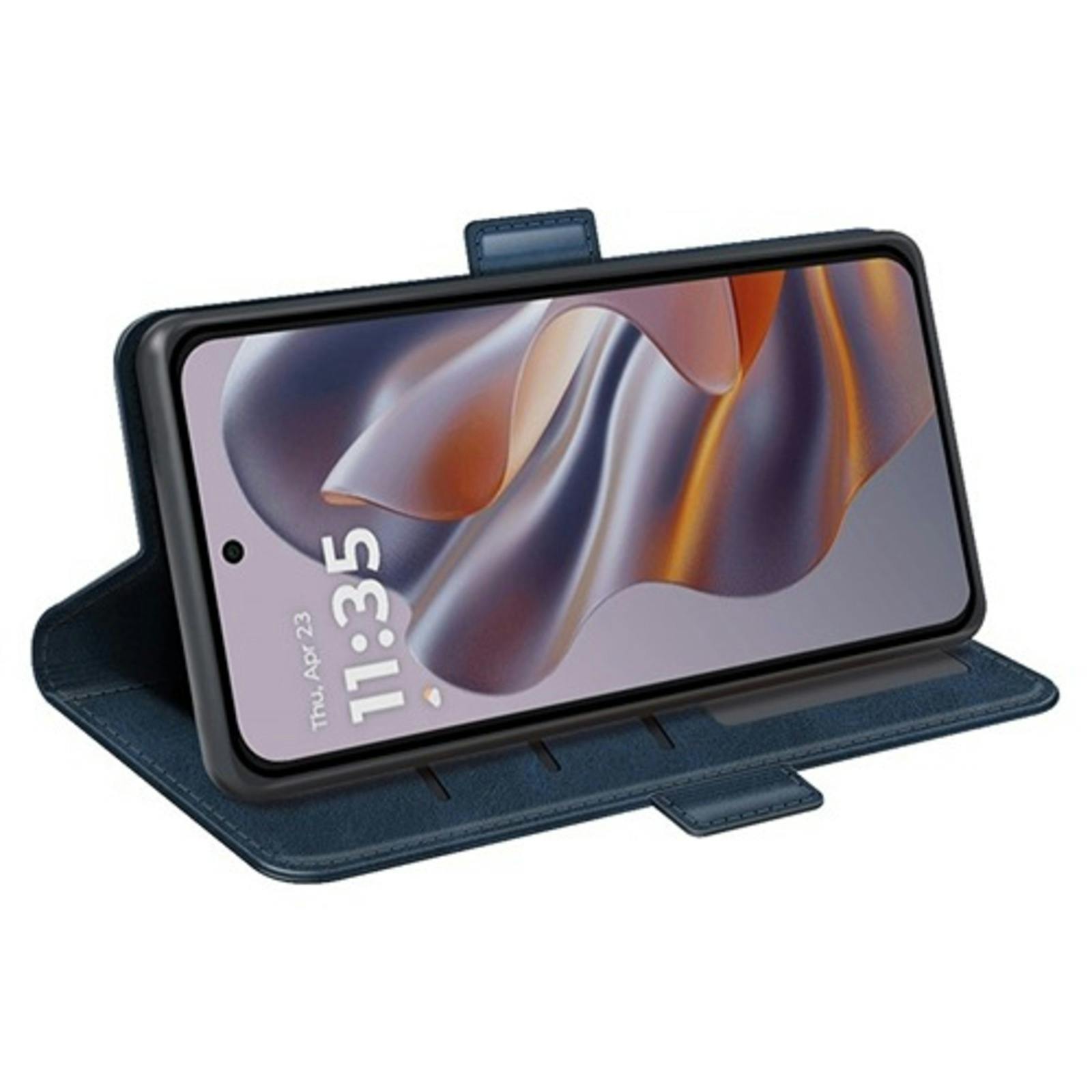 Comfycase Motorola Edge 50 Neo 5G Bookcase Hoesje Blauw