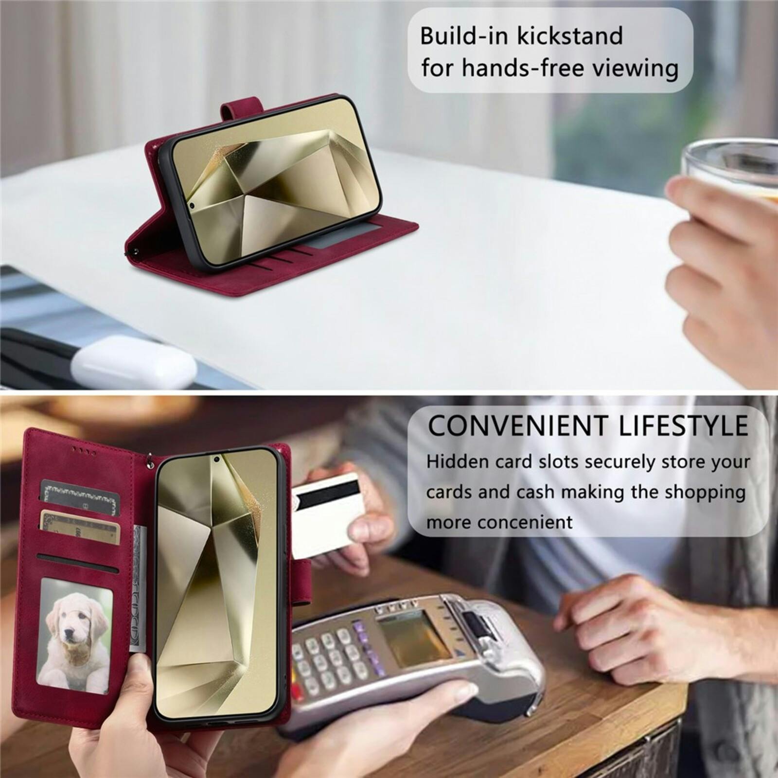 Comfycase Samsung Galaxy S26 Ultra Mandala Bookcase Roze