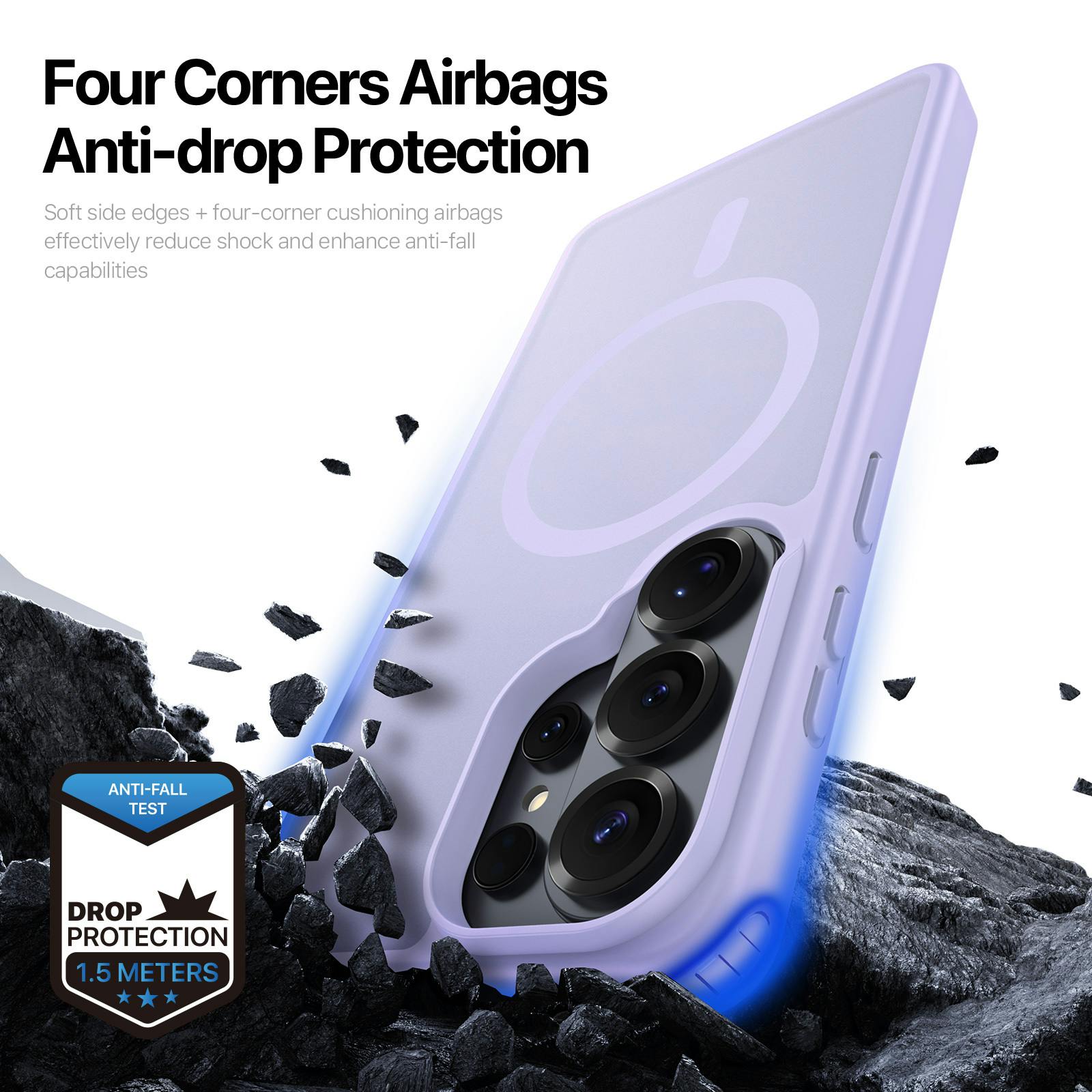 DUX DUCIS Samsung Galaxy S26 Ultra Magnetic Mat Hoesje Paars