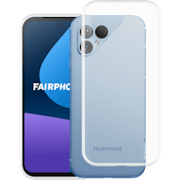 Just in Case Fairphone 5 Siliconen (TPU) Hoesje Transparant - Voorkant