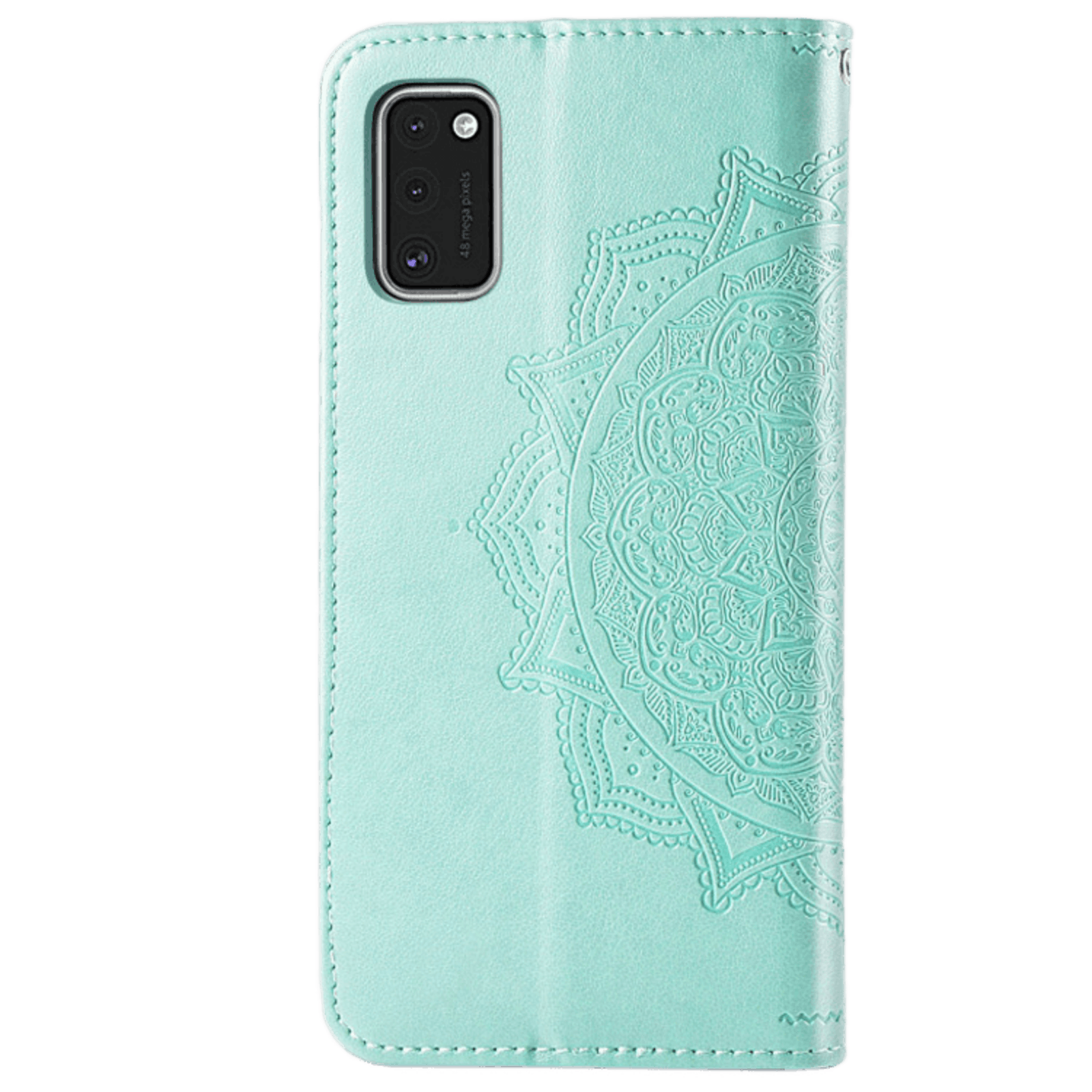 Comfycase Samsung Galaxy A41 Mandala Booklet Telefoonhoesje Groen