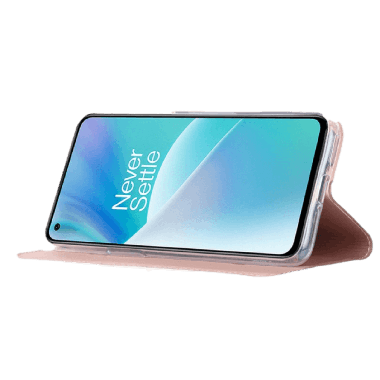 Comfycase OnePlus Nord 2T Ultra-Slim Flip Case Magnetische Sluiting Roségoud