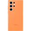 Samsung Galaxy S23 Ultra Siliconen Hoesje Oranje - Voorkant