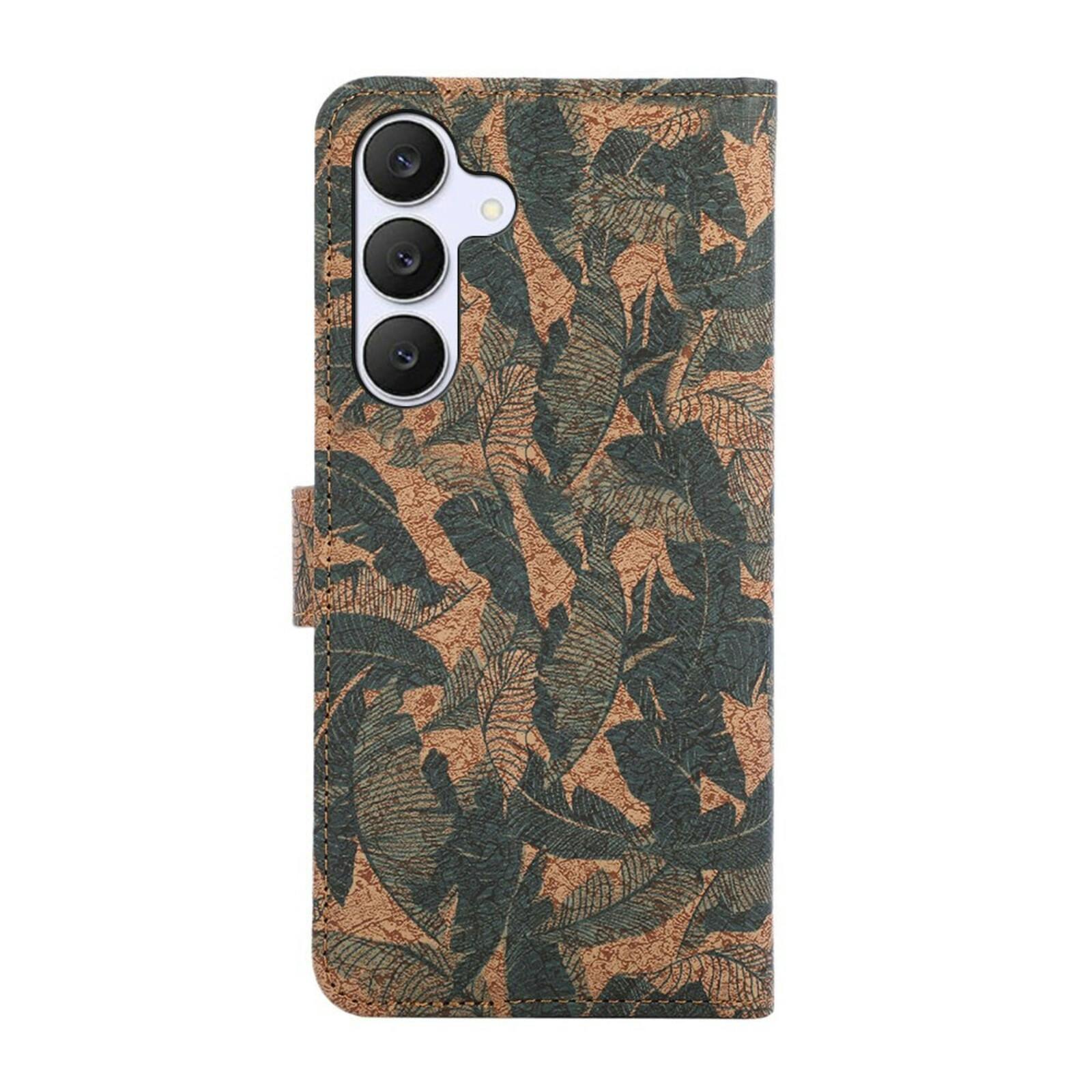 Comfycase Samsung Galaxy A56 Book Case met Bladerenprint Herfst