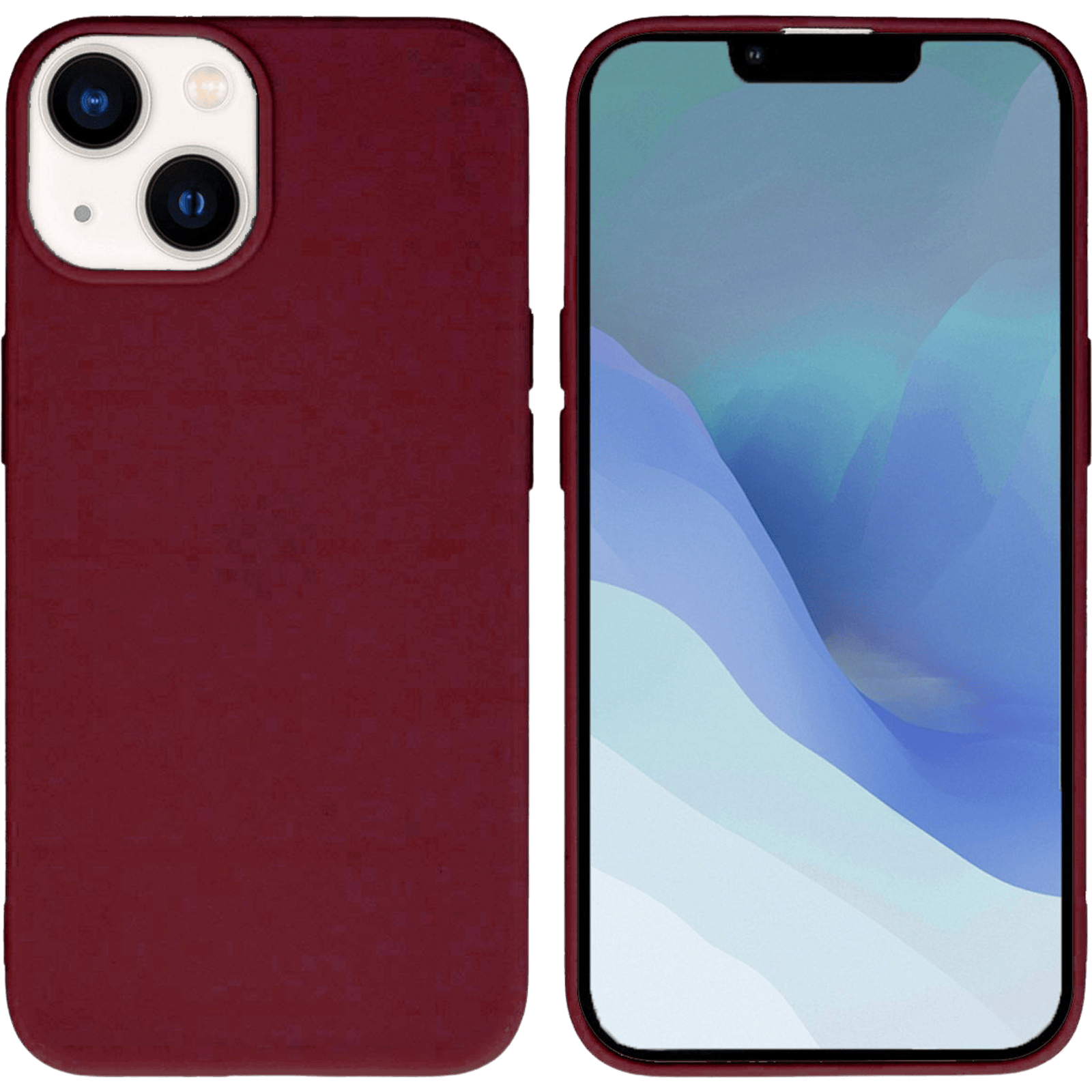 Kees iPhone 14 Telefoonhoesje Bordeaux - Voorkant
