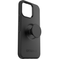 Otterbox Otter + Pop iPhone 14 Pro Max Symmetry Hoesje Zwart - Voorkant