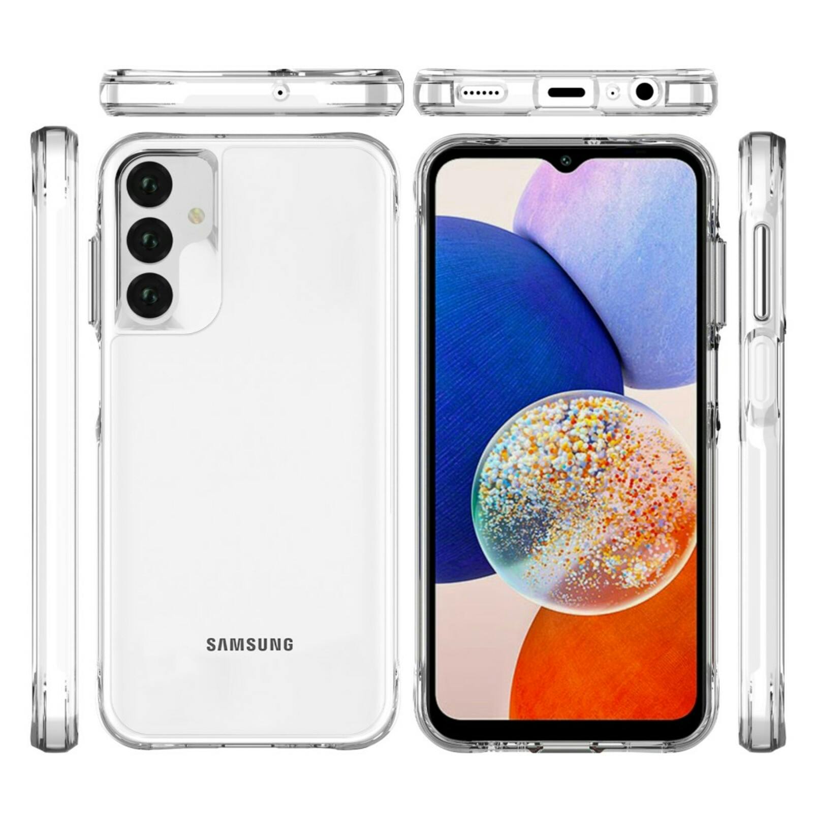 CaseBody Samsung A15 Dual Layer Anti-Shock Hoesje Transparant