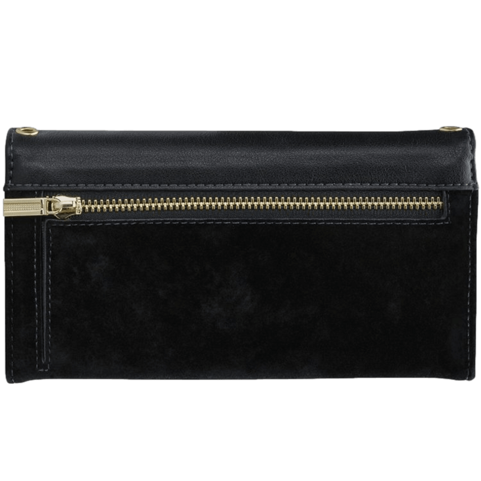 Mobilize iPhone 12 (Pro) Velvet Clutch Zwart
