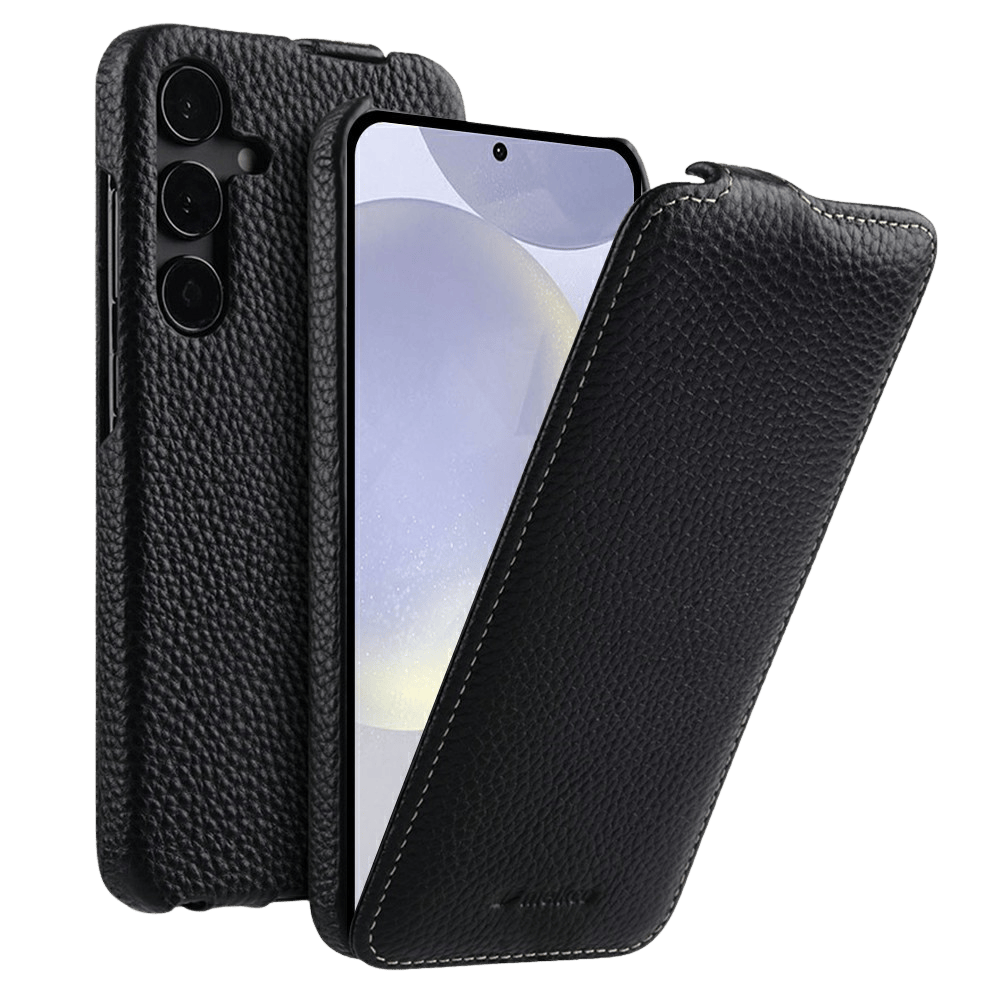 Melkco Samsung Galaxy S25 Leather Flip Case Zwart