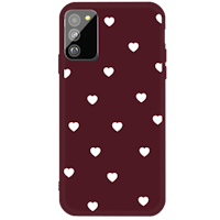 Mocaa Samsung Galaxy S20 Hearts Case Bordeaux