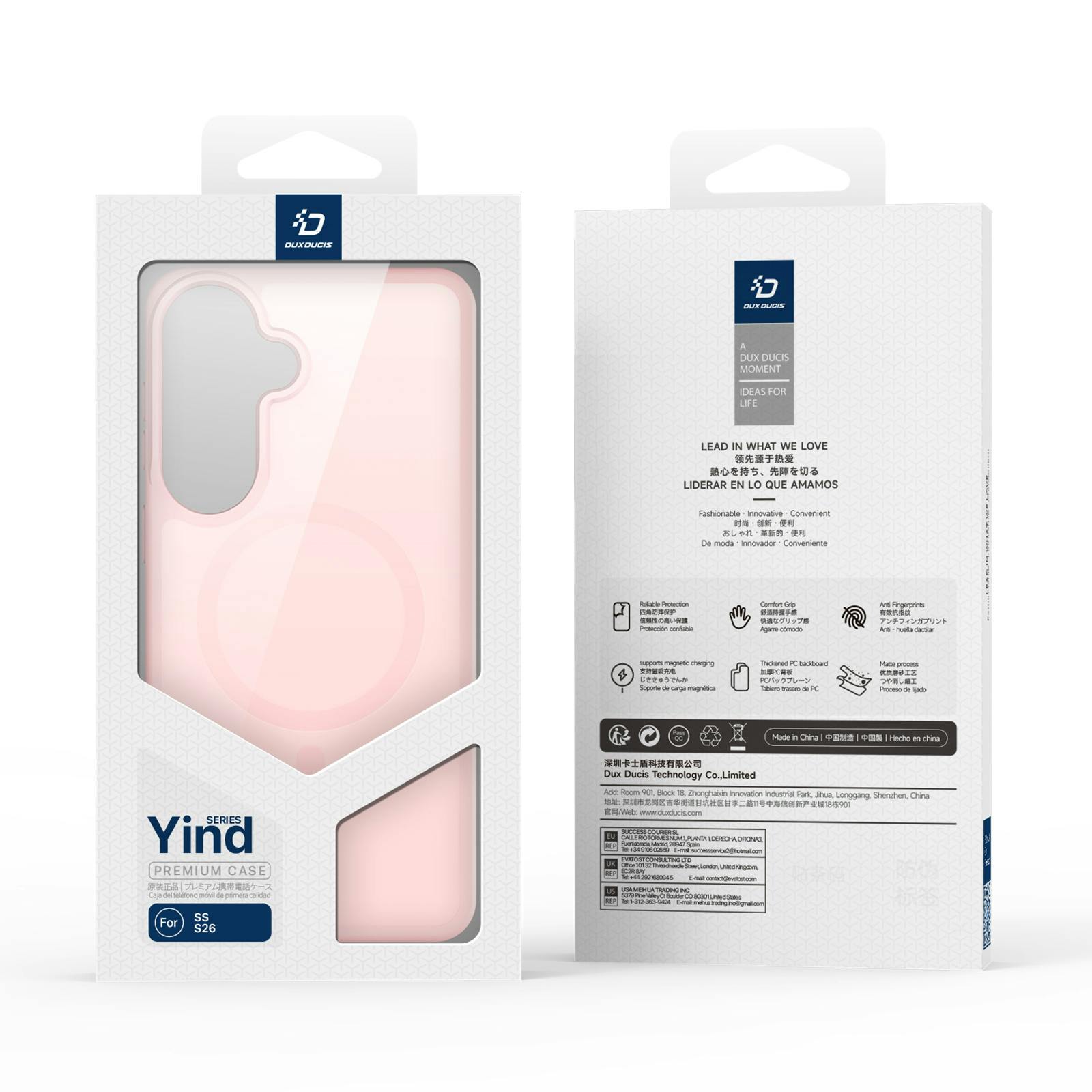 DUX DUCIS Samsung Galaxy S26 Magnetic Mat Hoesje Roze