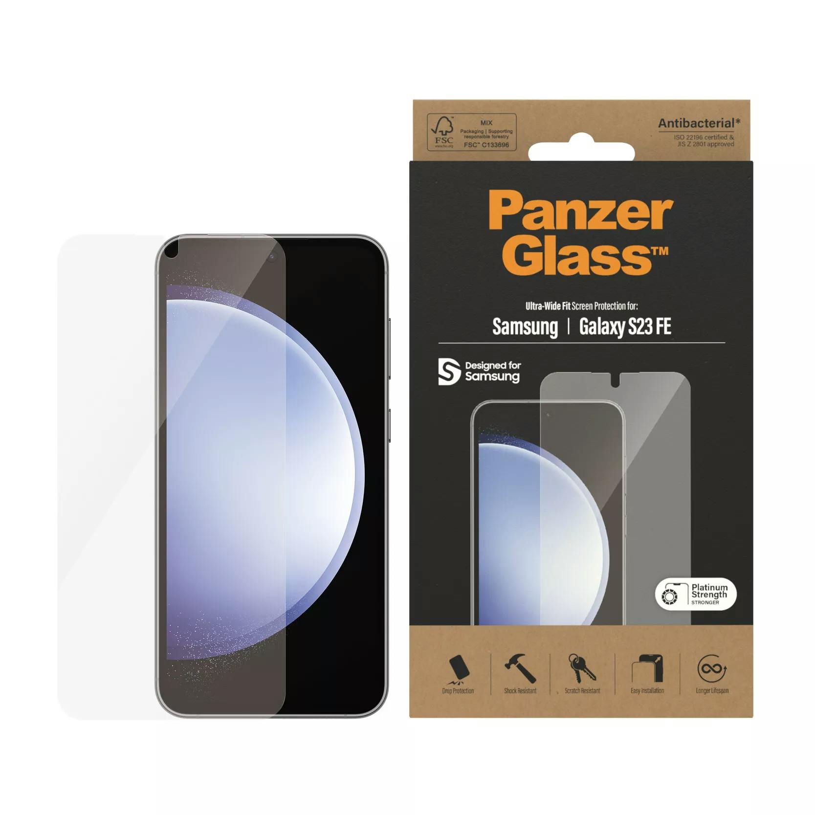 PanzerGlass Galaxy S23 FE Screenprotector Transparant