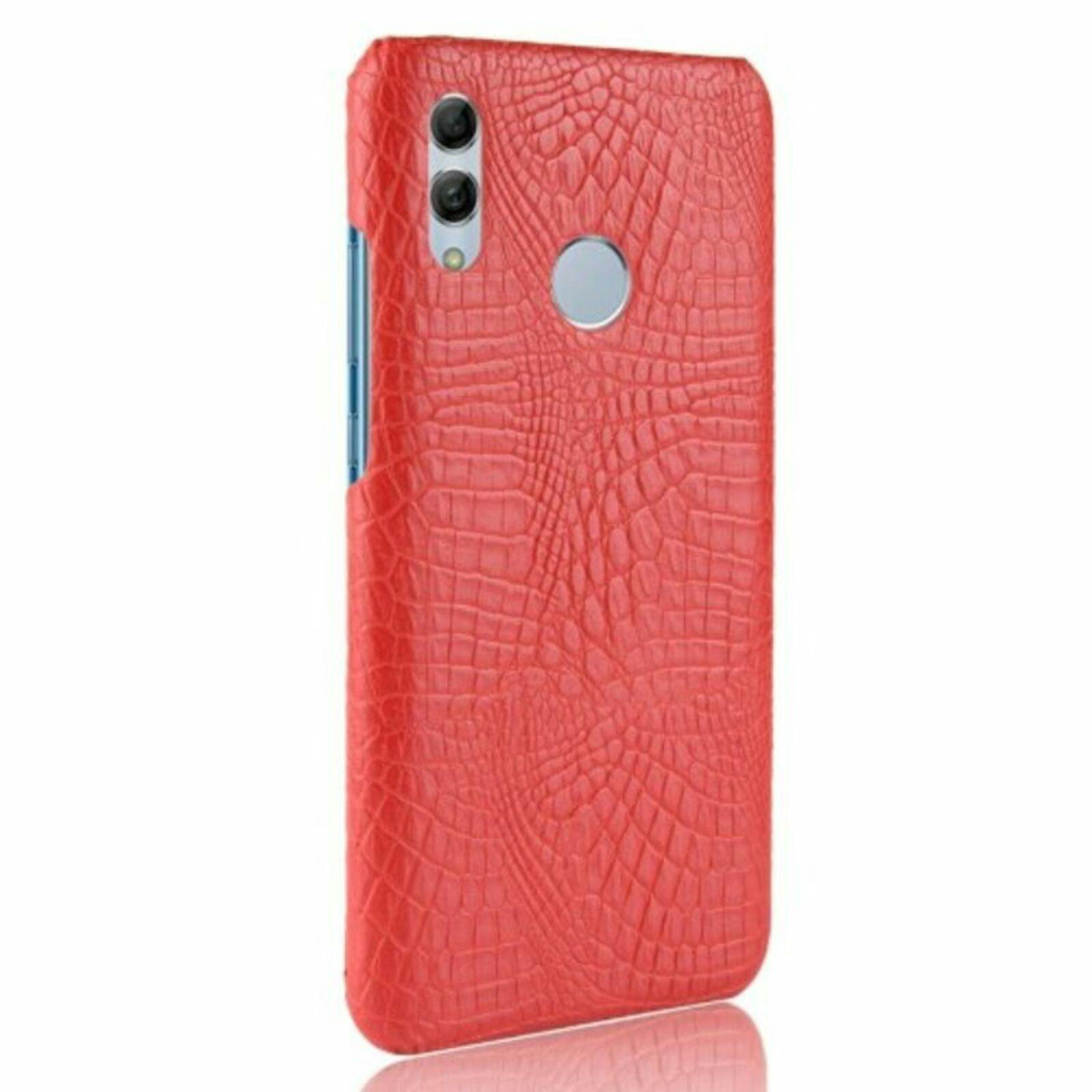 CaseBody Huawei P Smart 2019 CrocSkin Hoesje Rood