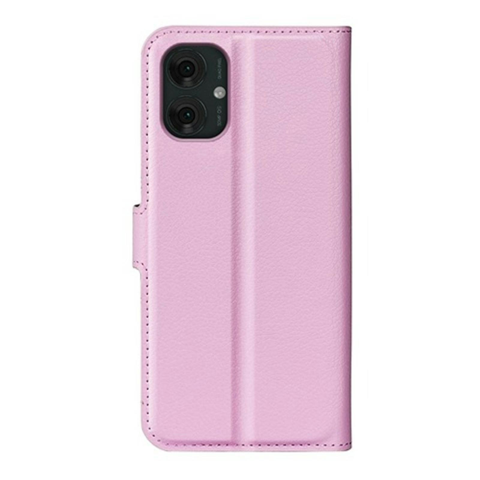 Mocaa Motorola Moto G55 5G Slim-Fit Bookcase Roze