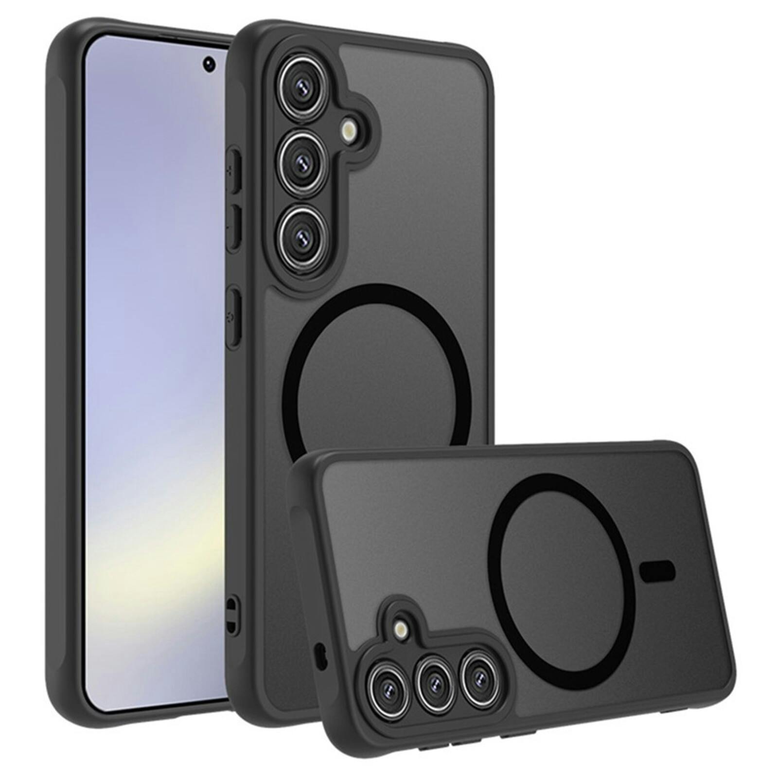 CaseBody Samsung Galaxy A56 Magnet Hoesje Zwart