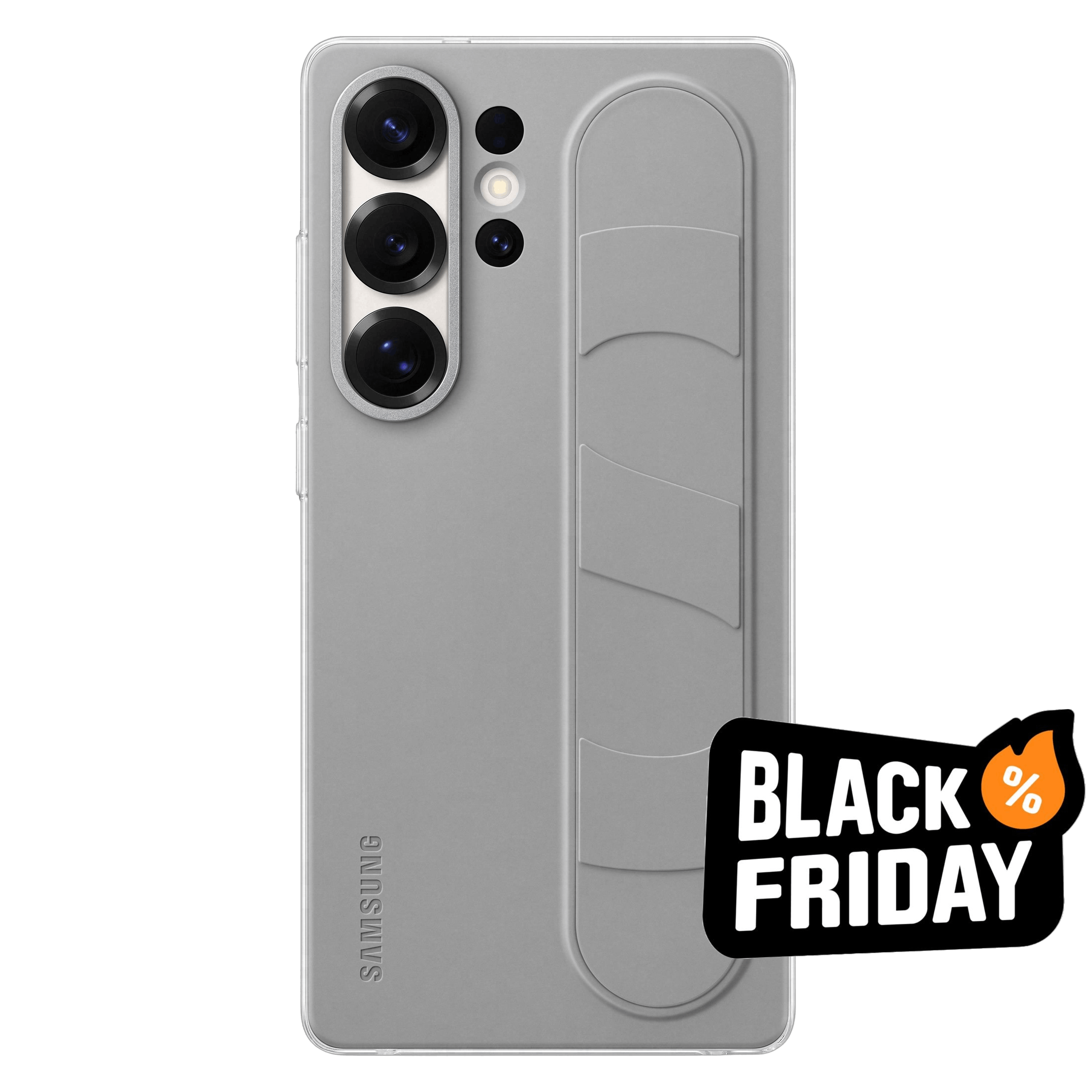 Samsung Galaxy S25 Ultra Standing Grip Hoesje Grijs