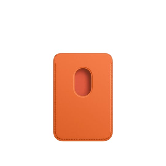 Apple iPhone MagSafe Leren Portemonnee Oranje