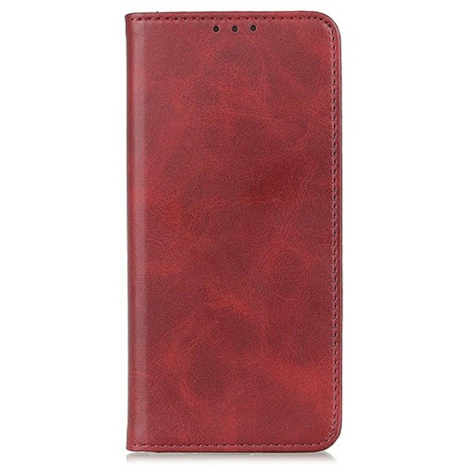 CaseBody Samsung Galaxy A56 Real Leather Wallet Hoesje Rood