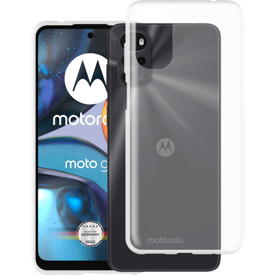 Just in Case Moto G22 Siliconen (TPU) Hoesje Transparant - Voorkant