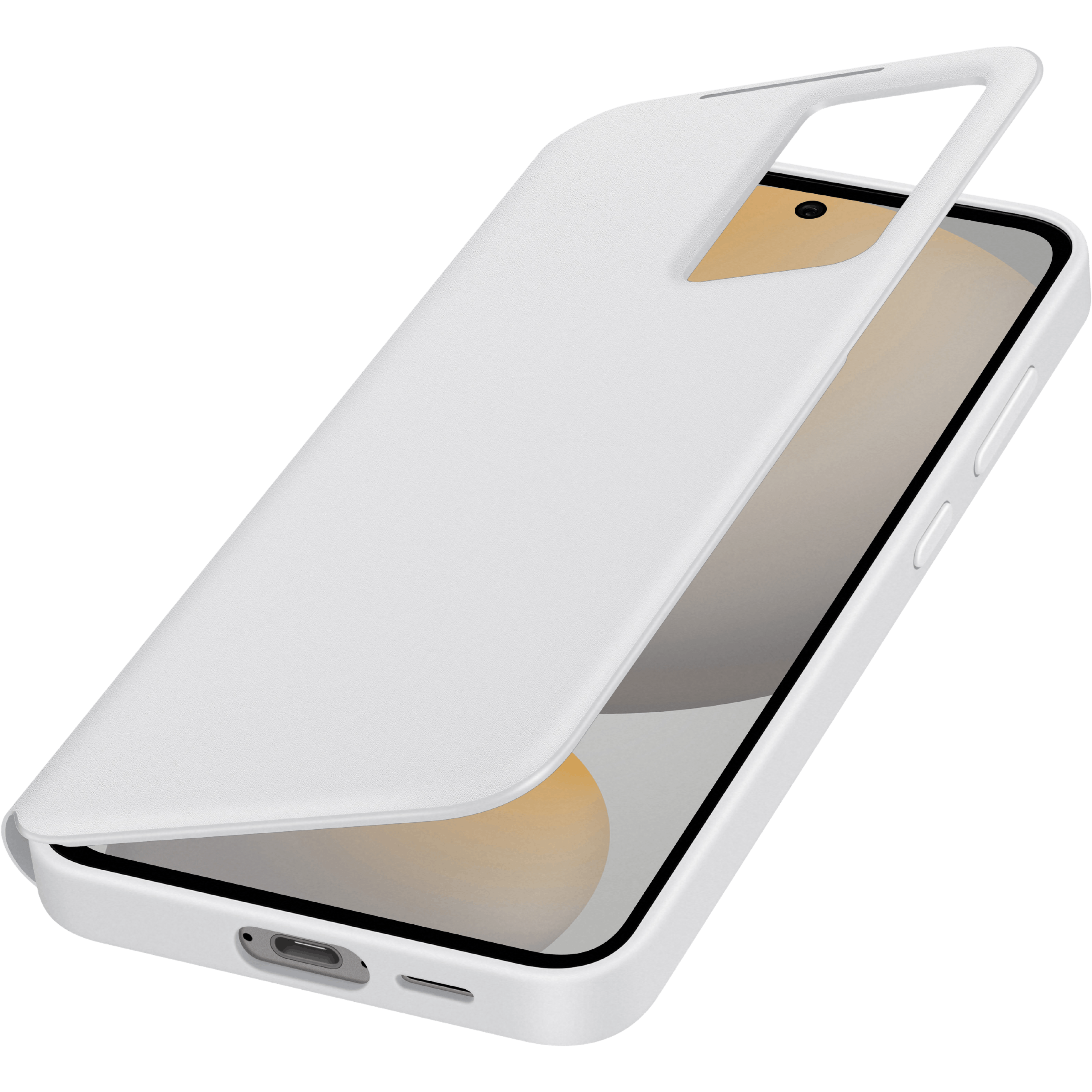 Samsung Galaxy S24 FE Smart View Wallet Hoesje Wit