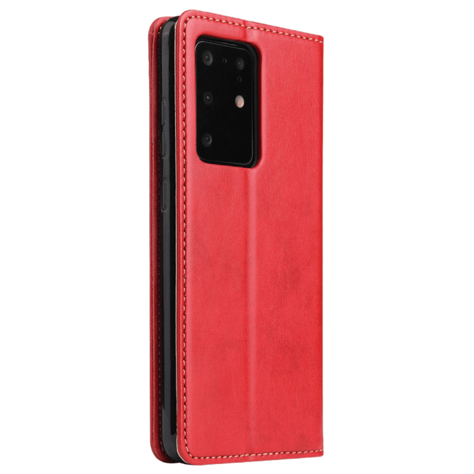 Fierre Shann Samsung Galaxy S20 Ultra Slim Wallet Hoesje Rood
