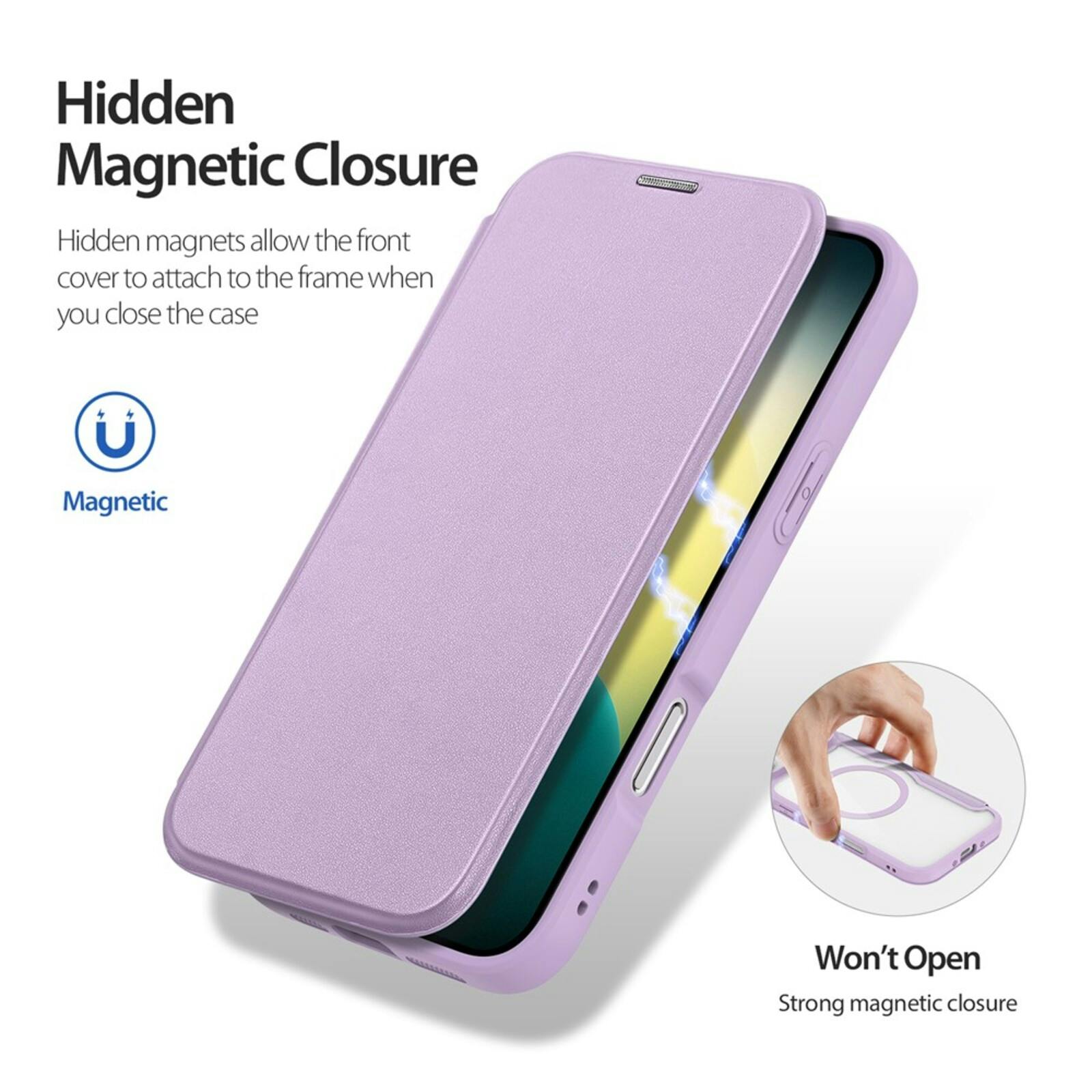 DUX DUCIS Apple iPhone 17 Air Skin X Pro Flipcover Paars