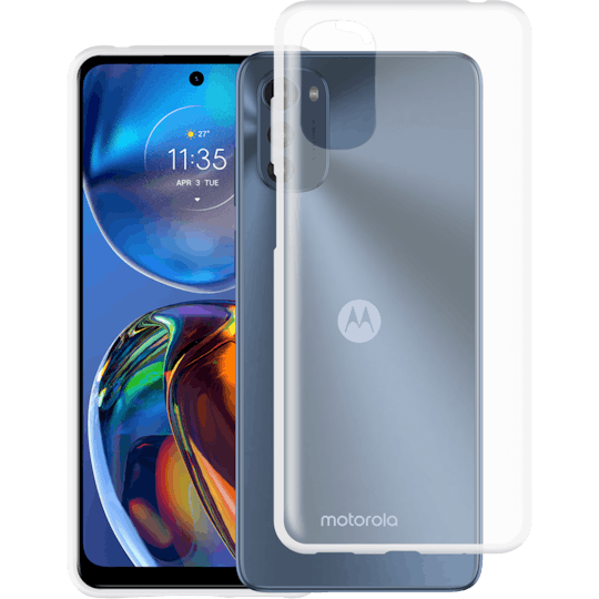 Just in Case Moto E32 TPU Hoesje Transparant - Voorkant & achterkant