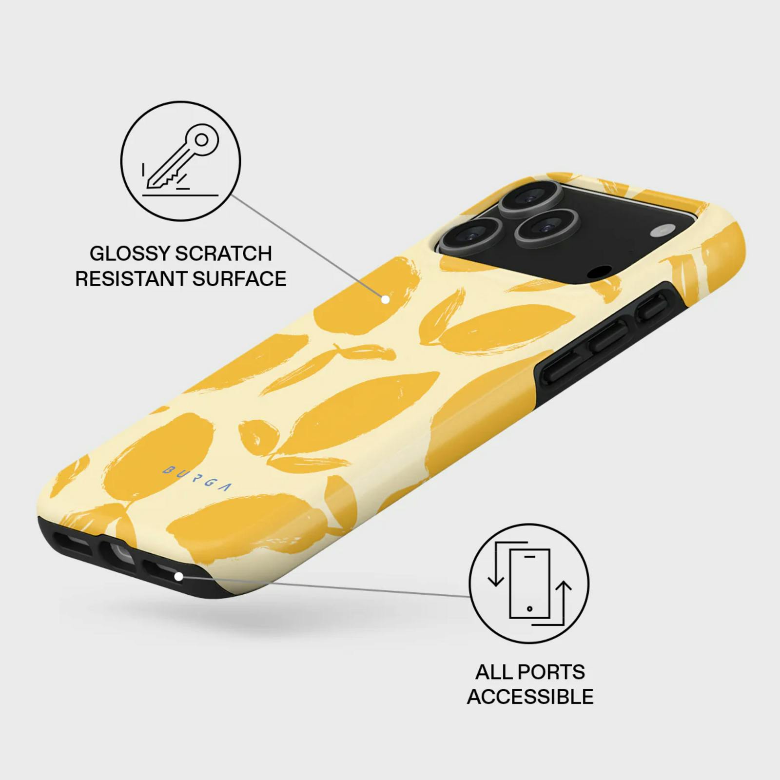 Burga iPhone 17 Pro Max MagSafe Case Lemon