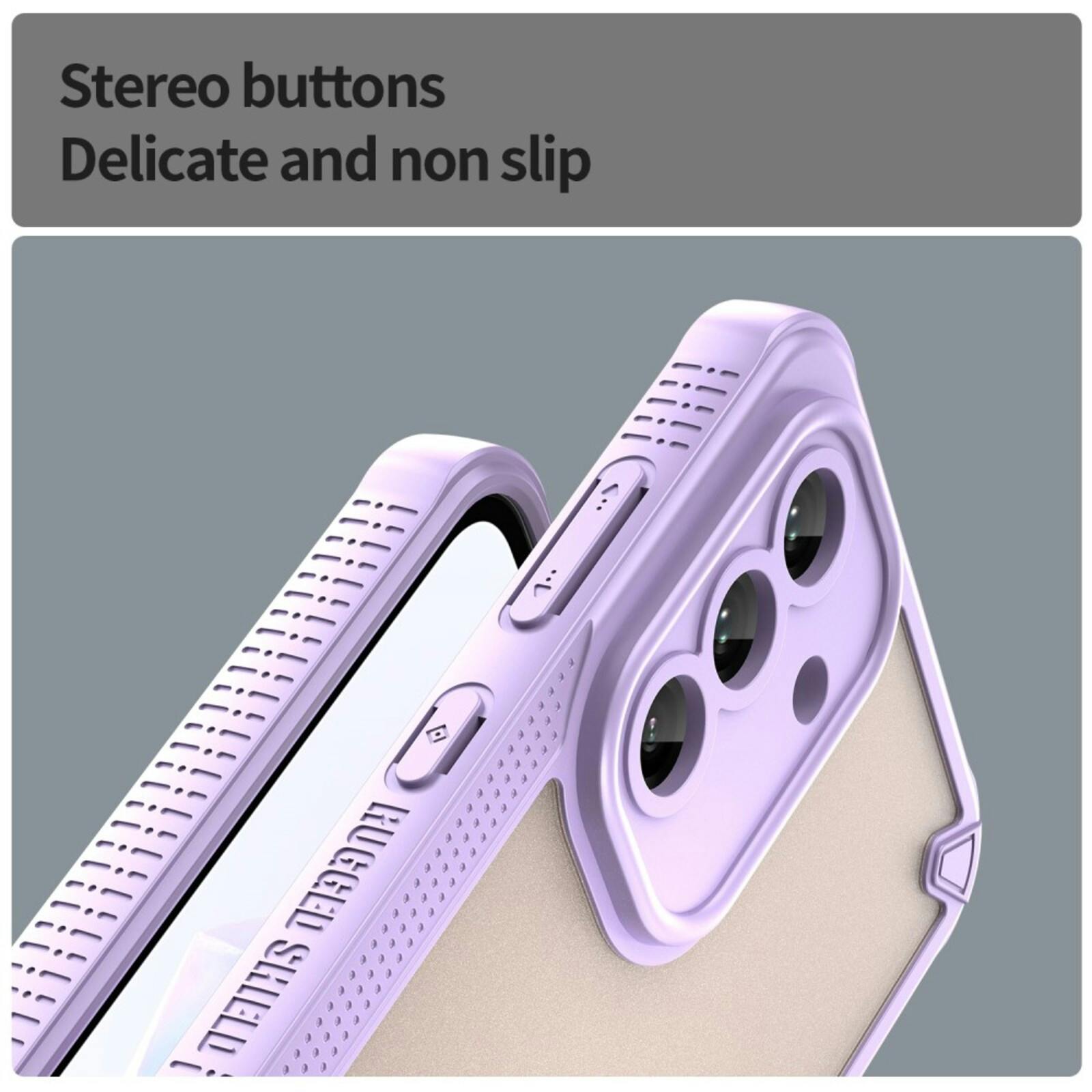 Mocaa Samsung Galaxy A56 Lichtgewicht Rugged Beschermhoesje Paars