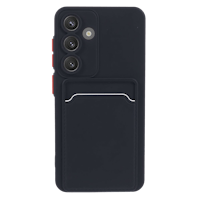 CaseBody Samsung Galaxy S24 Telefoonhoesje met Kaarthouder Zwart