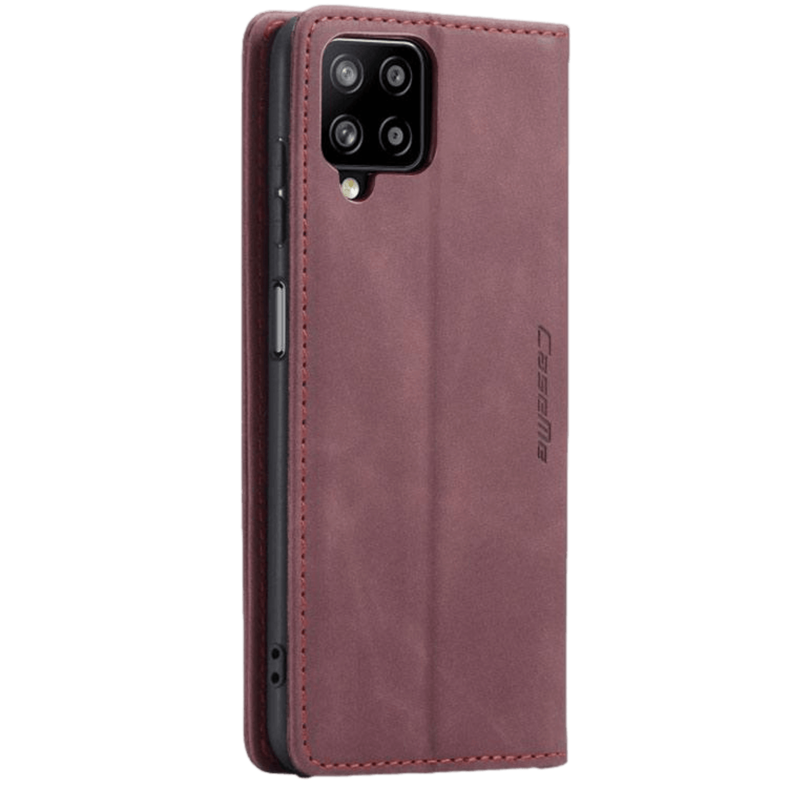 Caseme Samsung Galaxy A12 Business Wallet Bookcase Hoesje Rood
