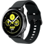 Swipez Galaxy Watch Siliconen Bandje Zwart - Voorkant