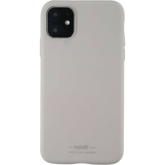 Holdit iPhone 11 Siliconen Hoesje Taupe - Voorkant