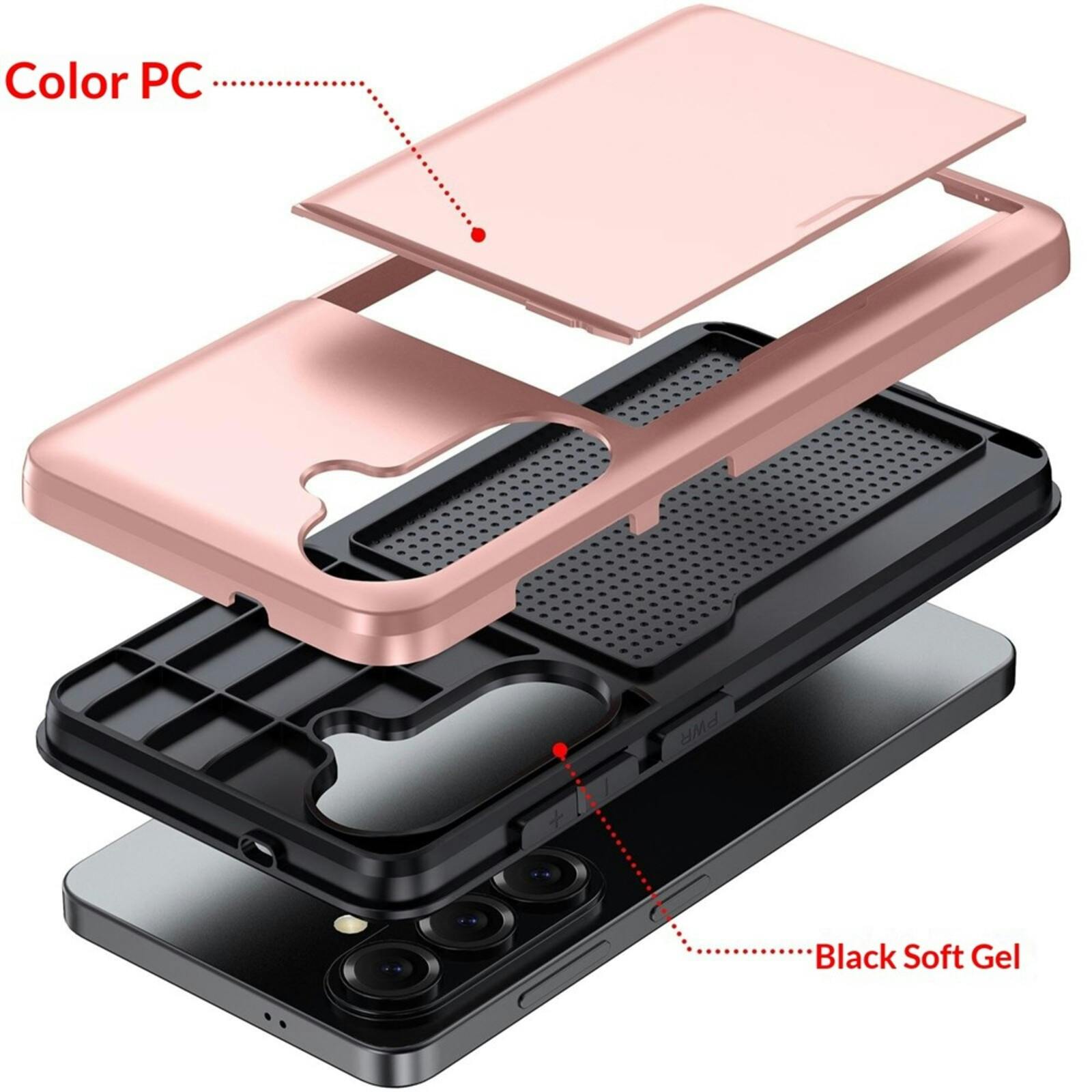 Amorus Samsung Galaxy A57 Hoesje met Pashouder Blauw