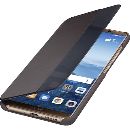 Huawei Mate 10 Pro View Flip Cover Brown