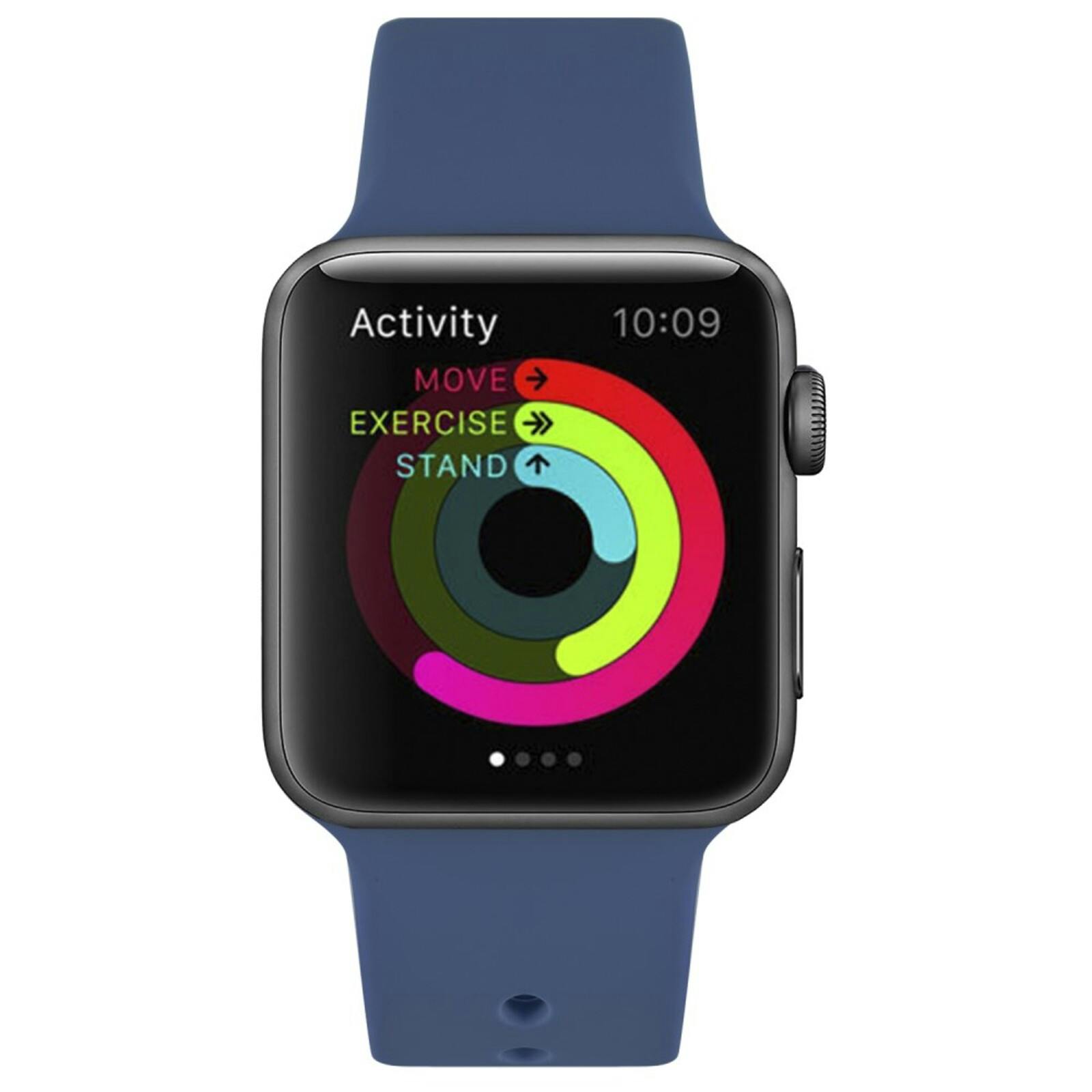 Mocaa Apple Watch Siliconen Horlogebandje 41-42mm Blauw