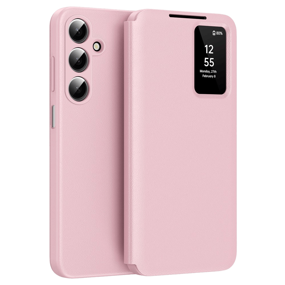 CaseBody Samsung Galaxy A17 Smart Cover Roze