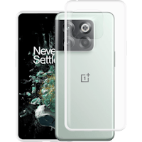 Just in Case OnePlus 10T Siliconen (TPU) Hoesje Transparant - Voorkant & achterkant