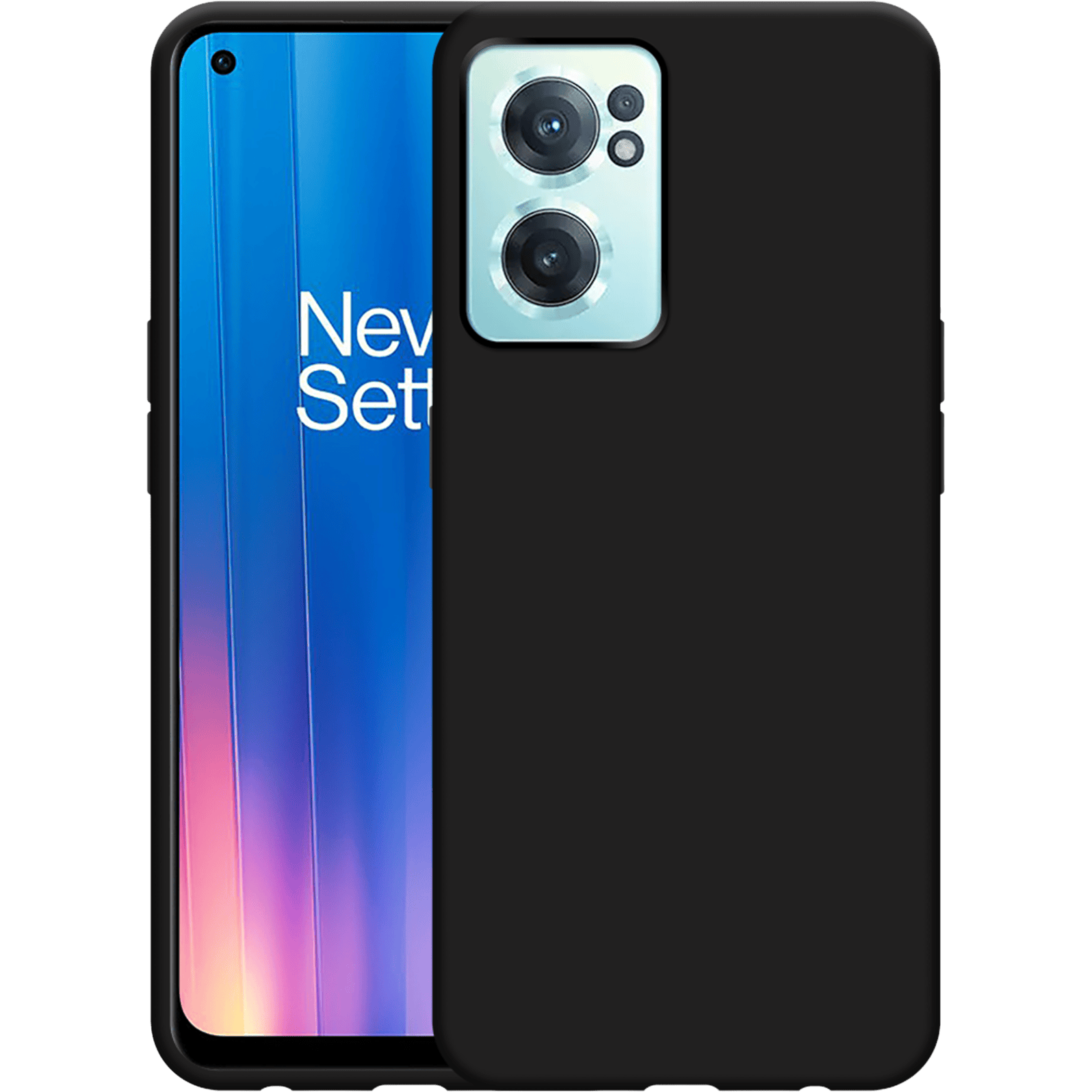Just in Case OnePlus Nord CE 2 Siliconen (TPU) Hoesje Black - Voorkant