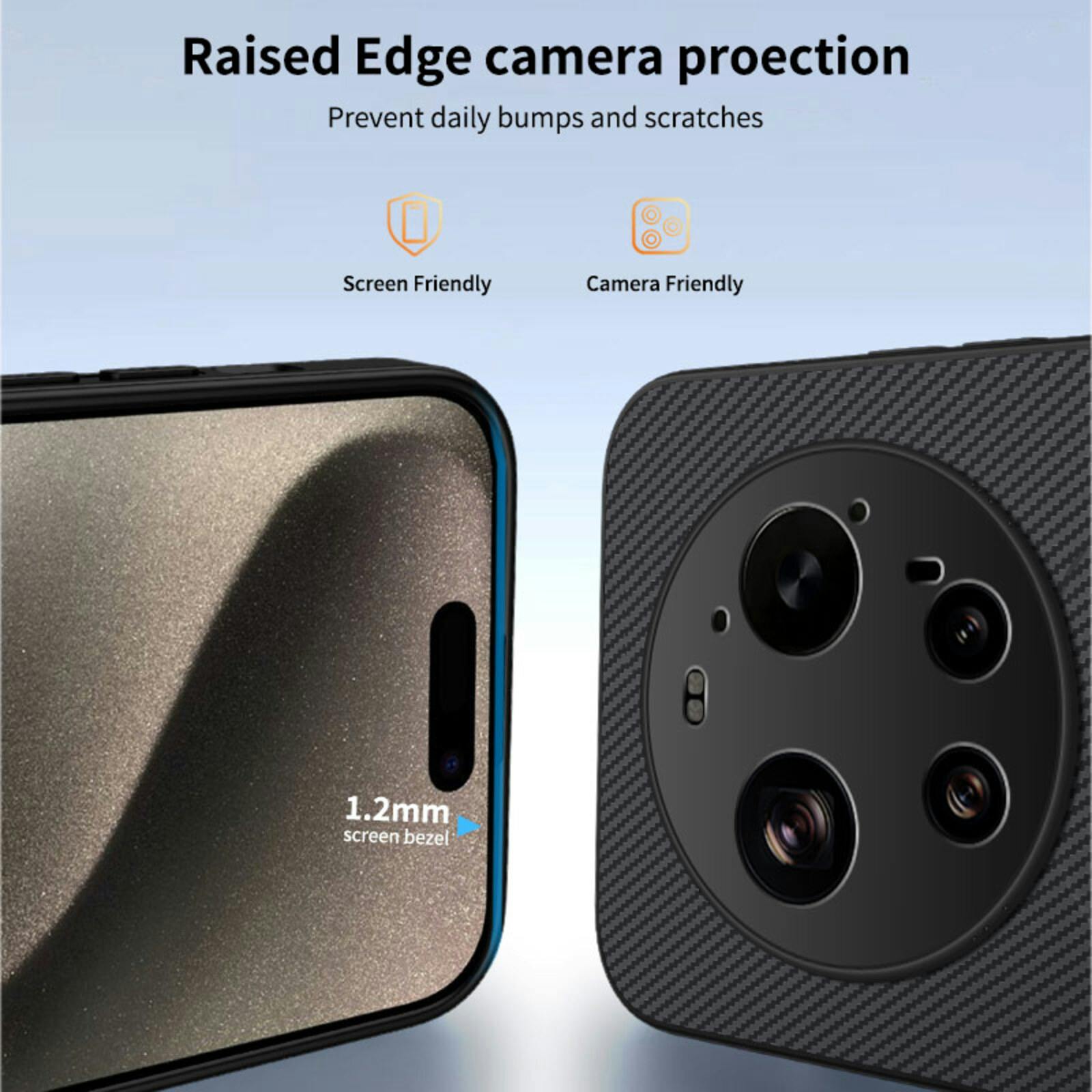 CaseBody Xiaomi 17 Ultra Carbon Fiber Magnetic Hoesje Grijs