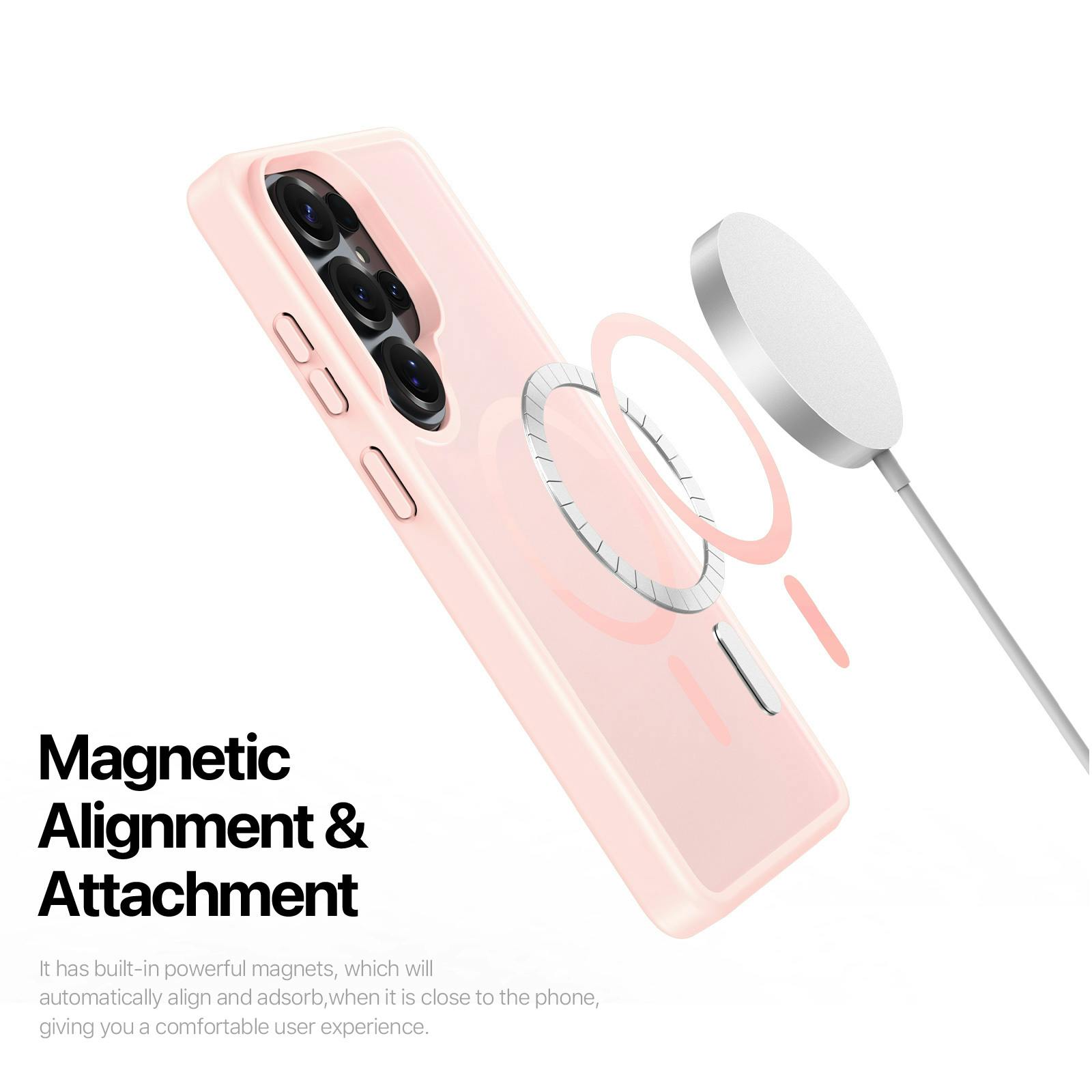 DUX DUCIS Samsung Galaxy S26 Ultra Magnetic Mat Hoesje Roze