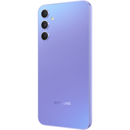 Samsung Galaxy A34 5G Awesome Violet - Aanzicht vanaf links