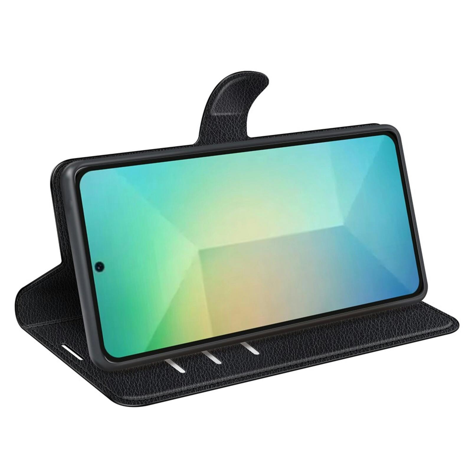 Mocaa Samsung Galaxy S25 Slim-Fit Book Case Zwart