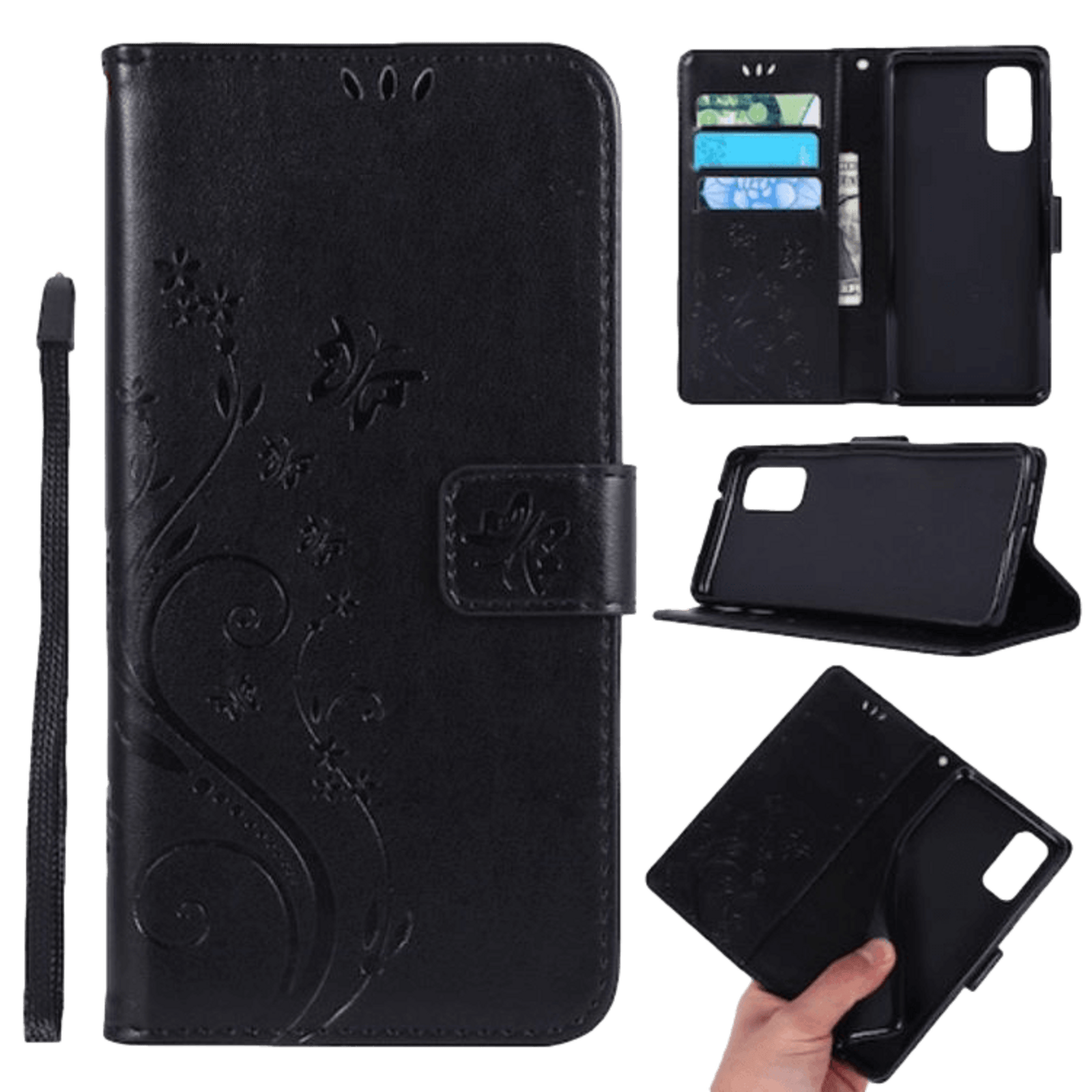 Mocaa Samsung Galaxy S20 Booklet Telefoonhoesje Zwart