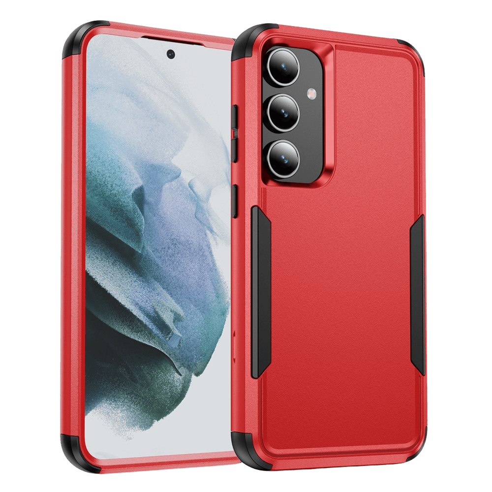 CaseBody Samsung Galaxy S24/S25 3-in-1 Shockproof Hardcase Rood