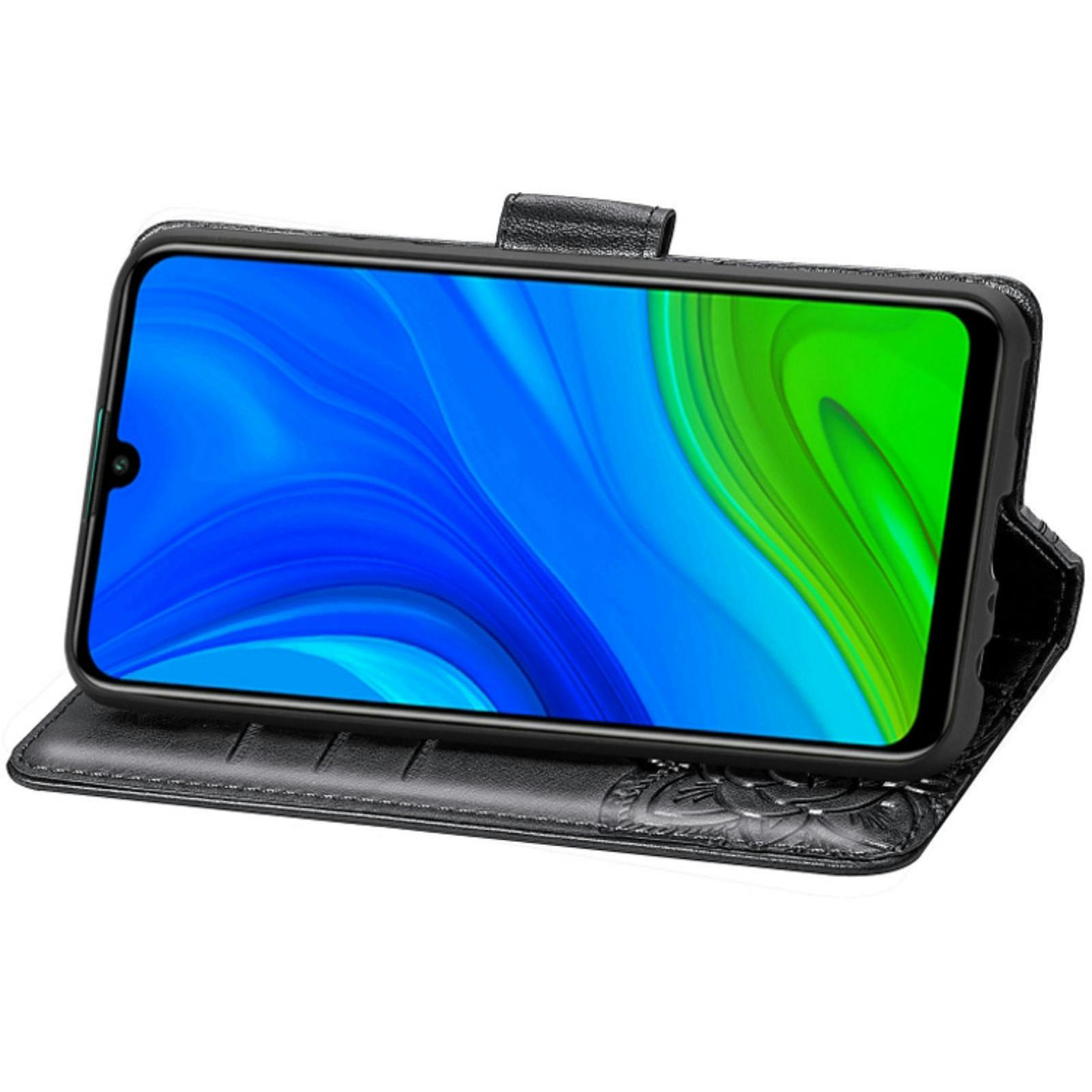 Comfycase P Smart 2020 Butterfly Booklet Telefoonhoesje Zwart