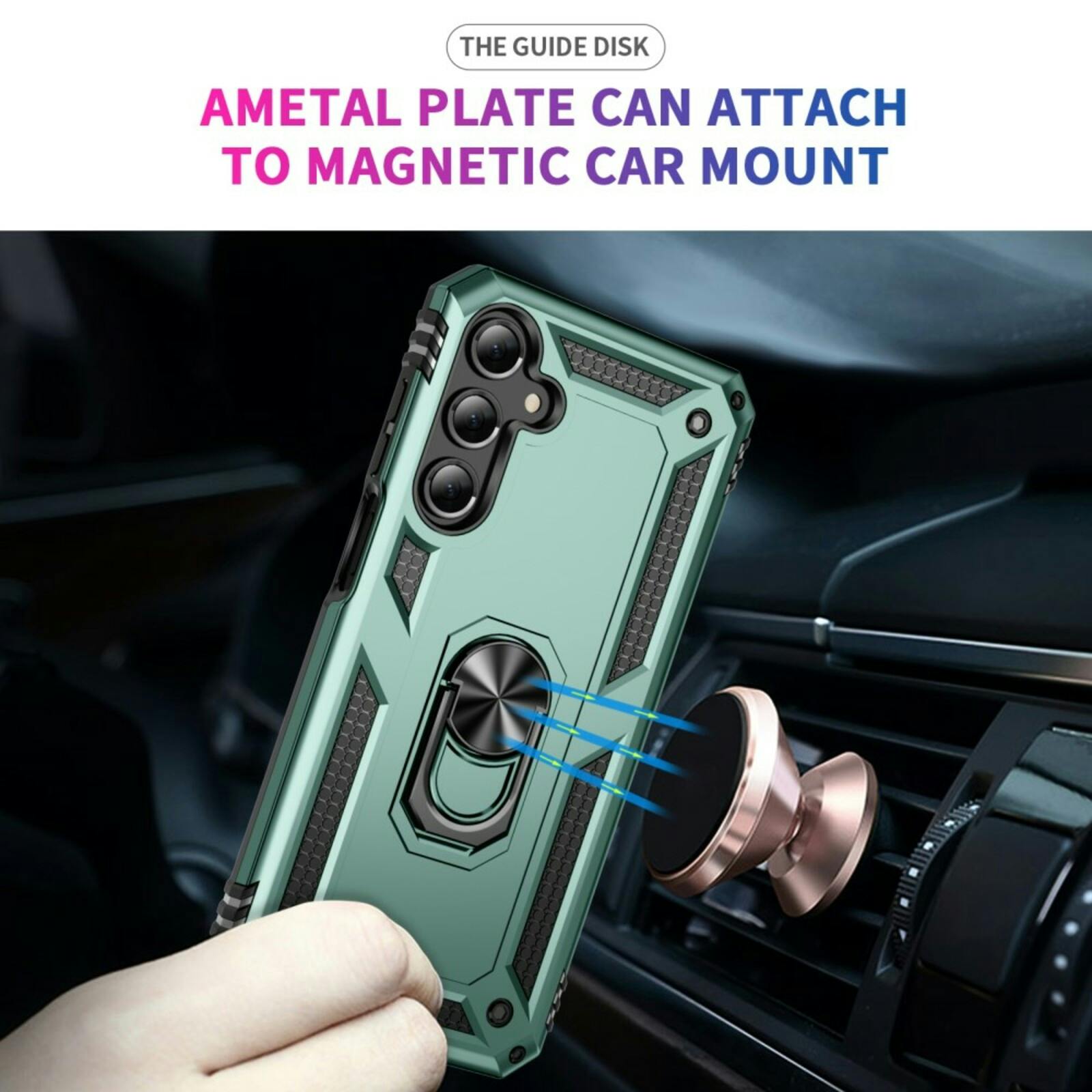 CaseBody Samsung Galaxy A16 Shield Case Groen