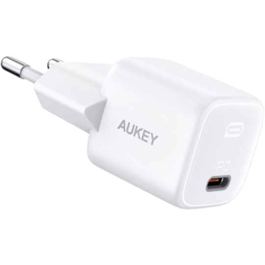 Aukey USB-C Snellader 20W Wit - Voorkant