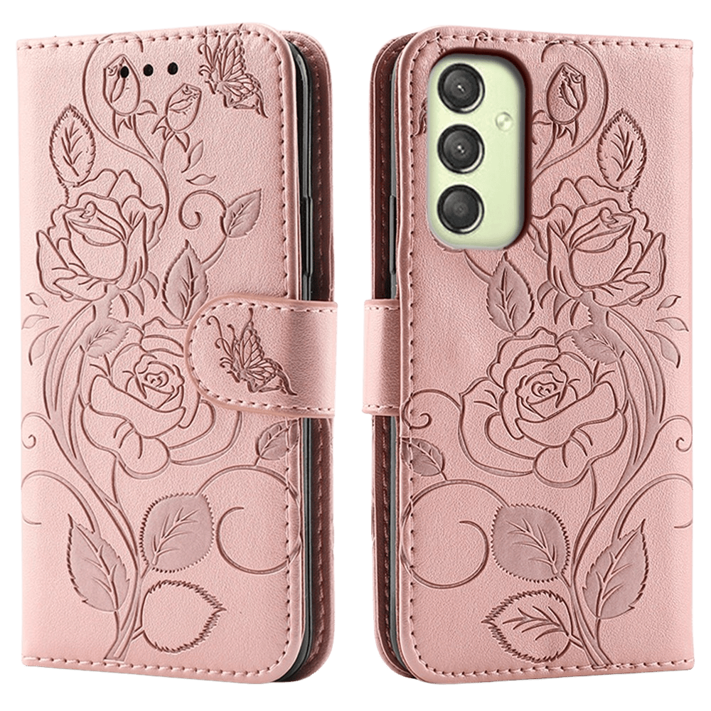 Mocaa Samsung A17 (5G) / A16 (5G) / A26 5G Bookcase Gravure Rozen Roze