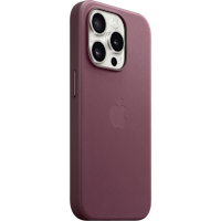 Apple iPhone 15 Pro FineWoven MagSafe Hoesje Mulberry - Voorkant